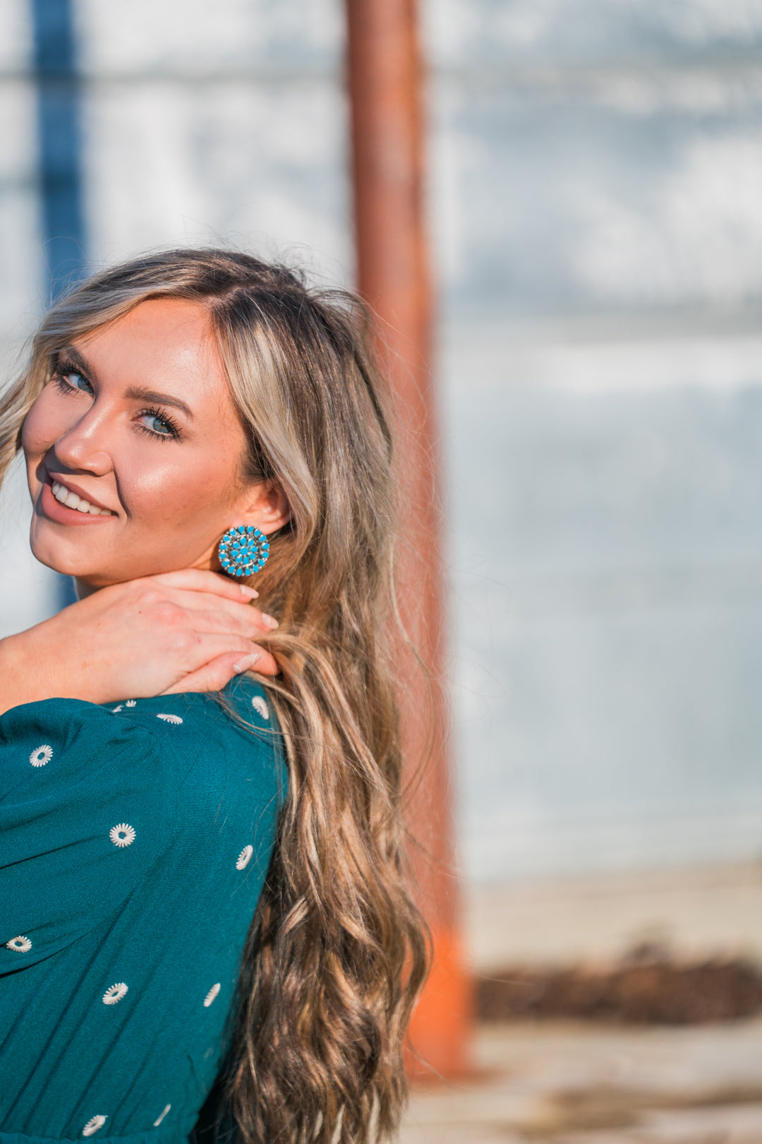 Santorini Seas Earrings - Middle West Apparel