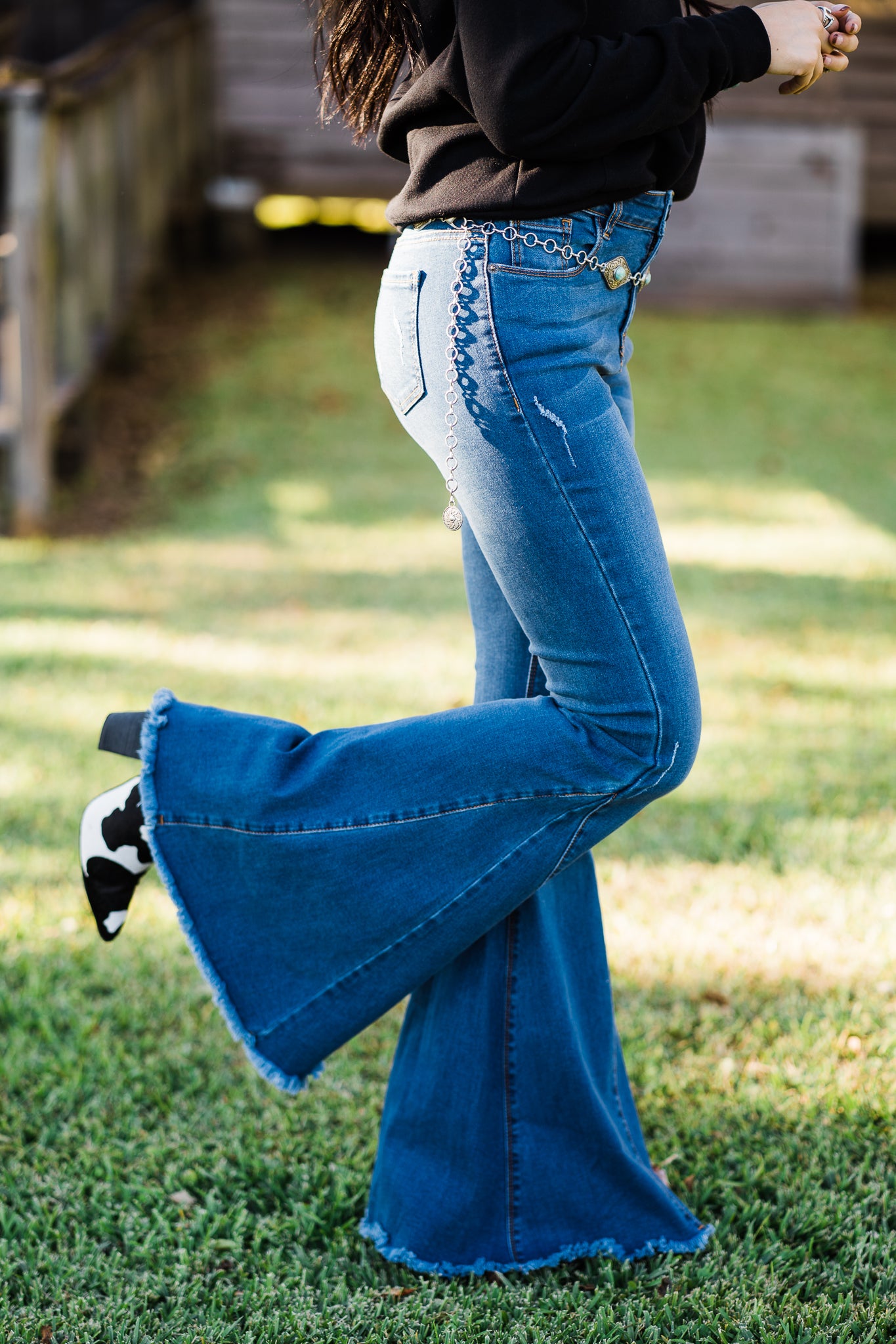 For My Time Flare Jeans - Middle West Apparel