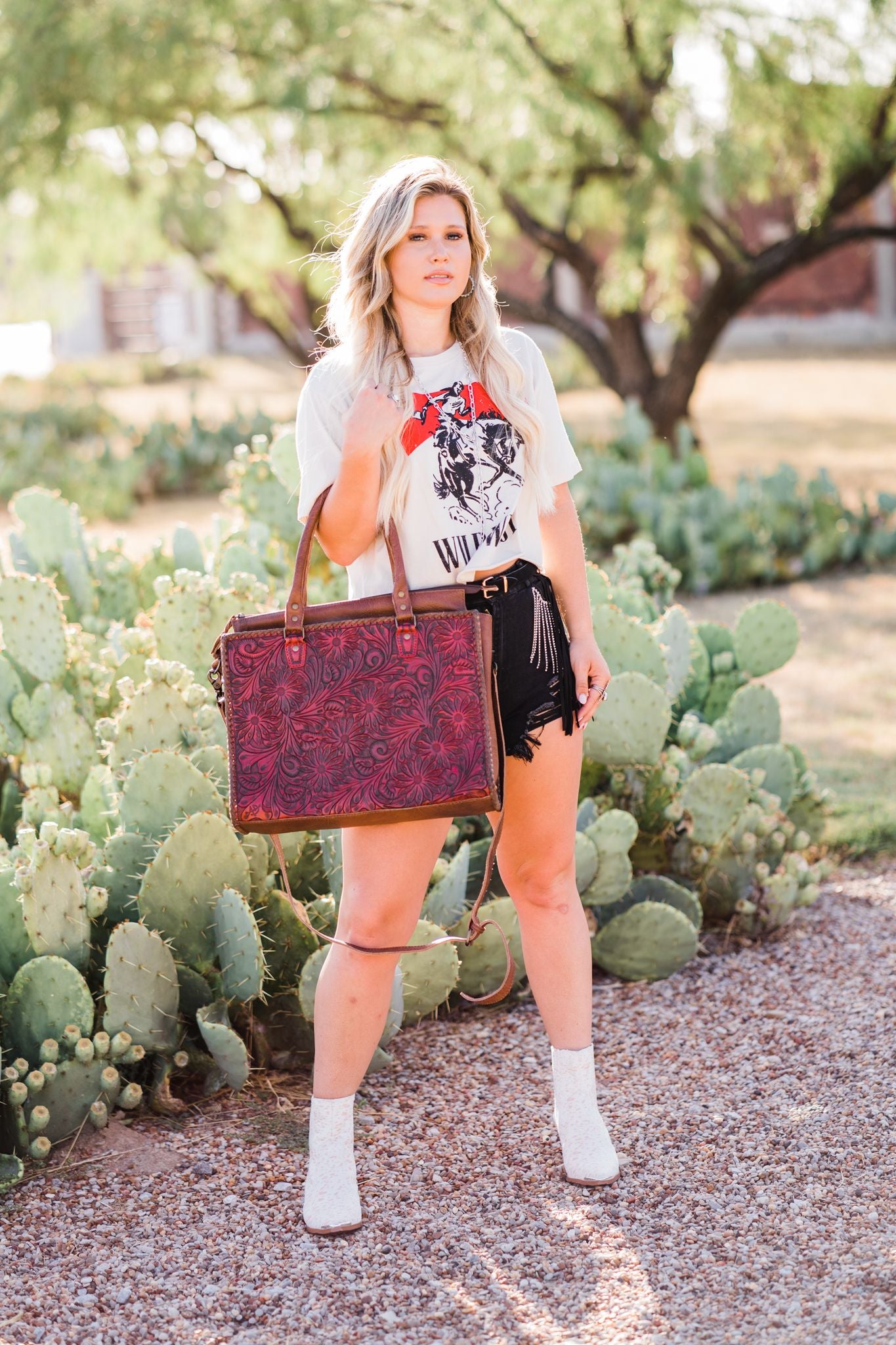 Smooth Travel Leather Tote Bag - Middle West Apparel