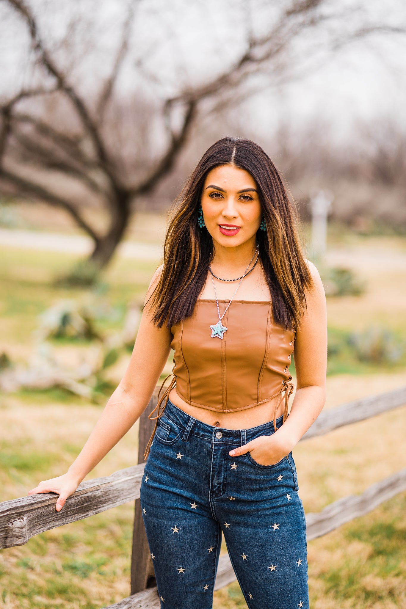 Sweet And Sassy Leather Corset Top - Fashion Clothing | Middle West Apparel