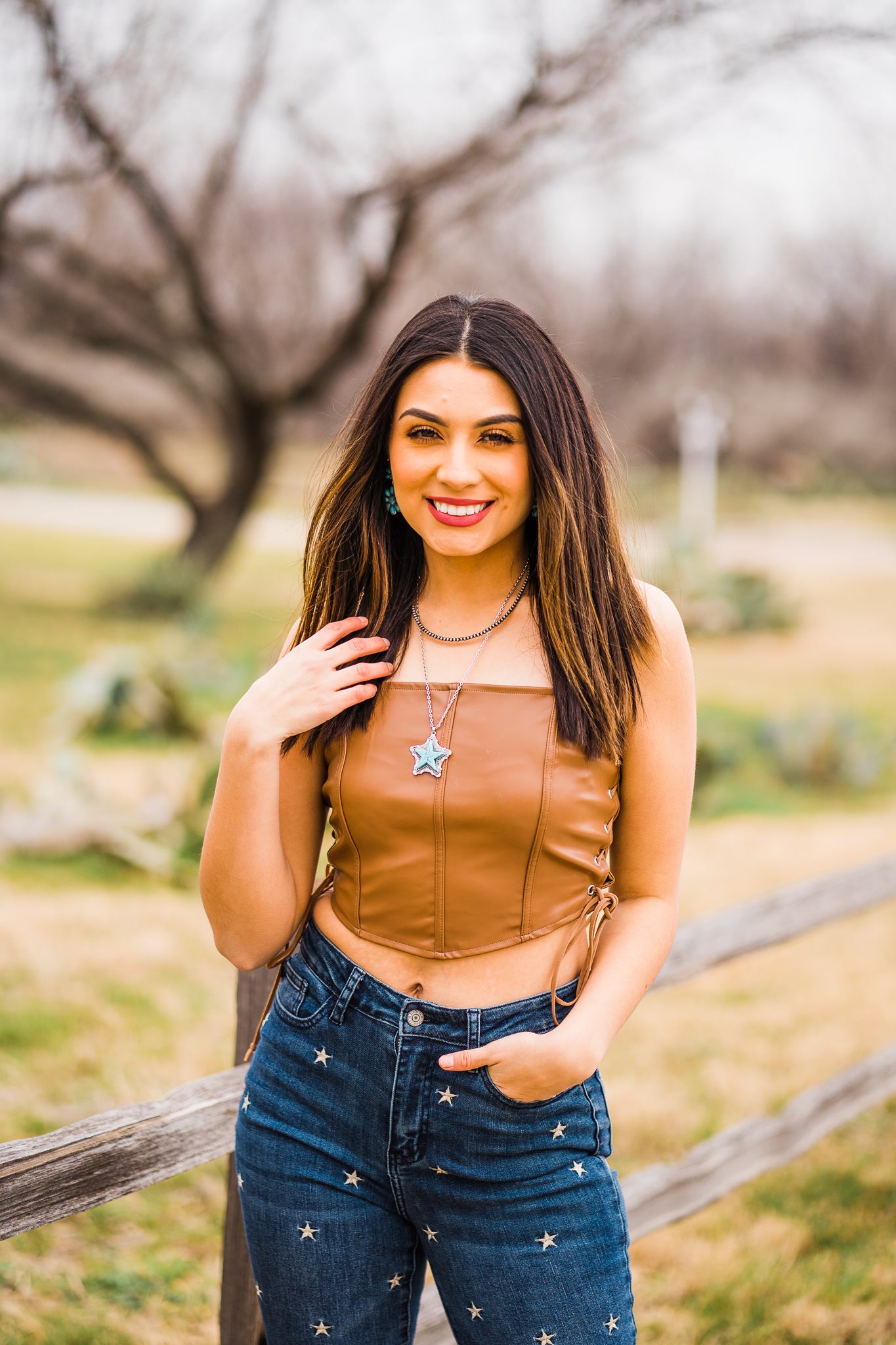 Sweet And Sassy Leather Corset Top - Middle West Apparel
