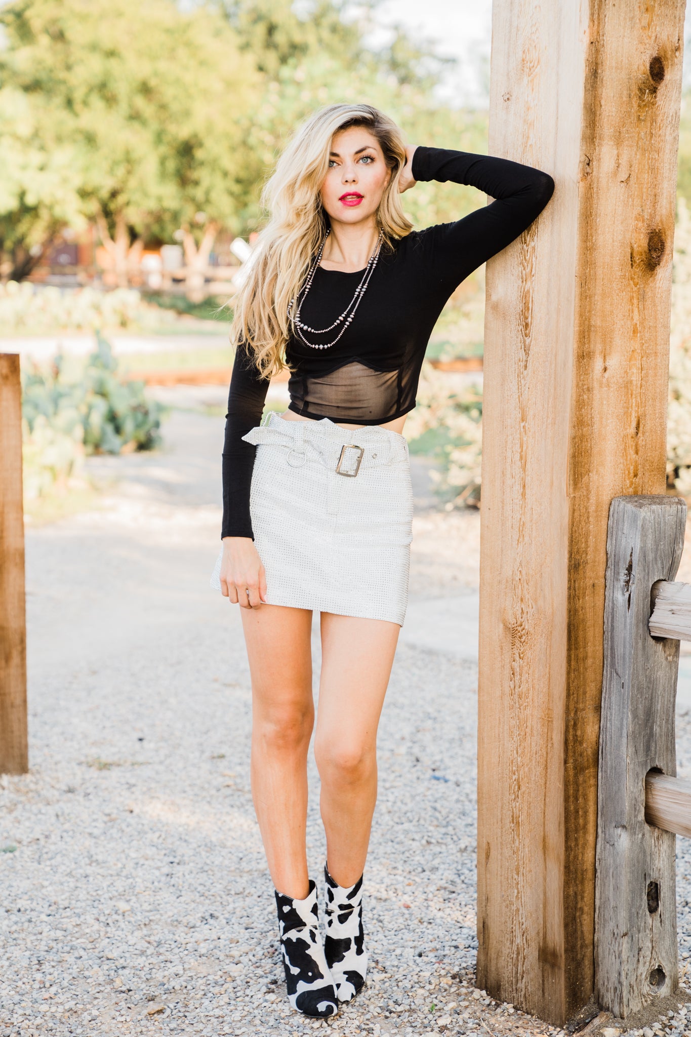 Living It Up Mesh Corset Top For Sale Online | Middle West Apparel