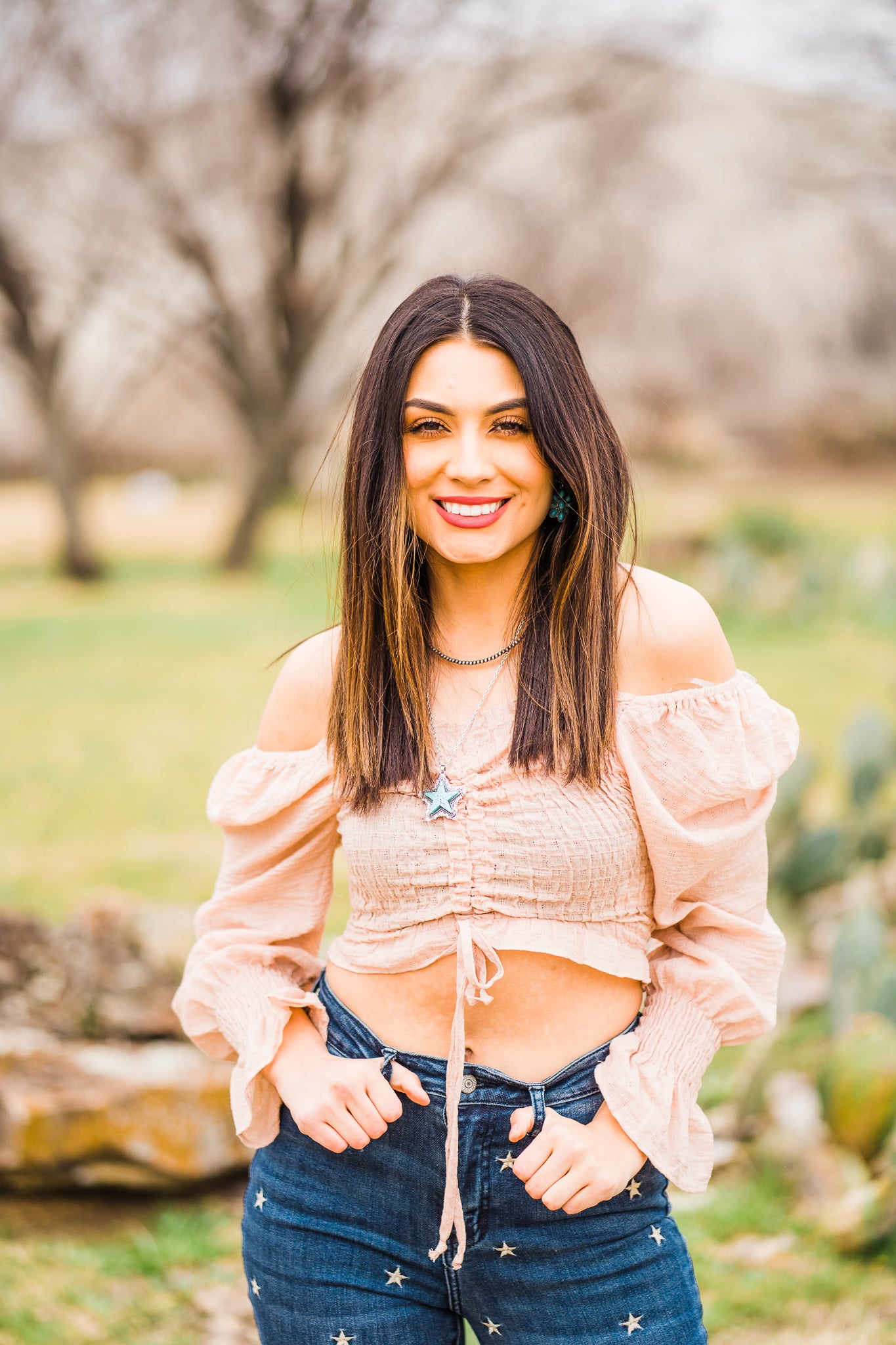 Dust Off My Shoulder Crop Top - Fashion Clothing | Middle West Apparel