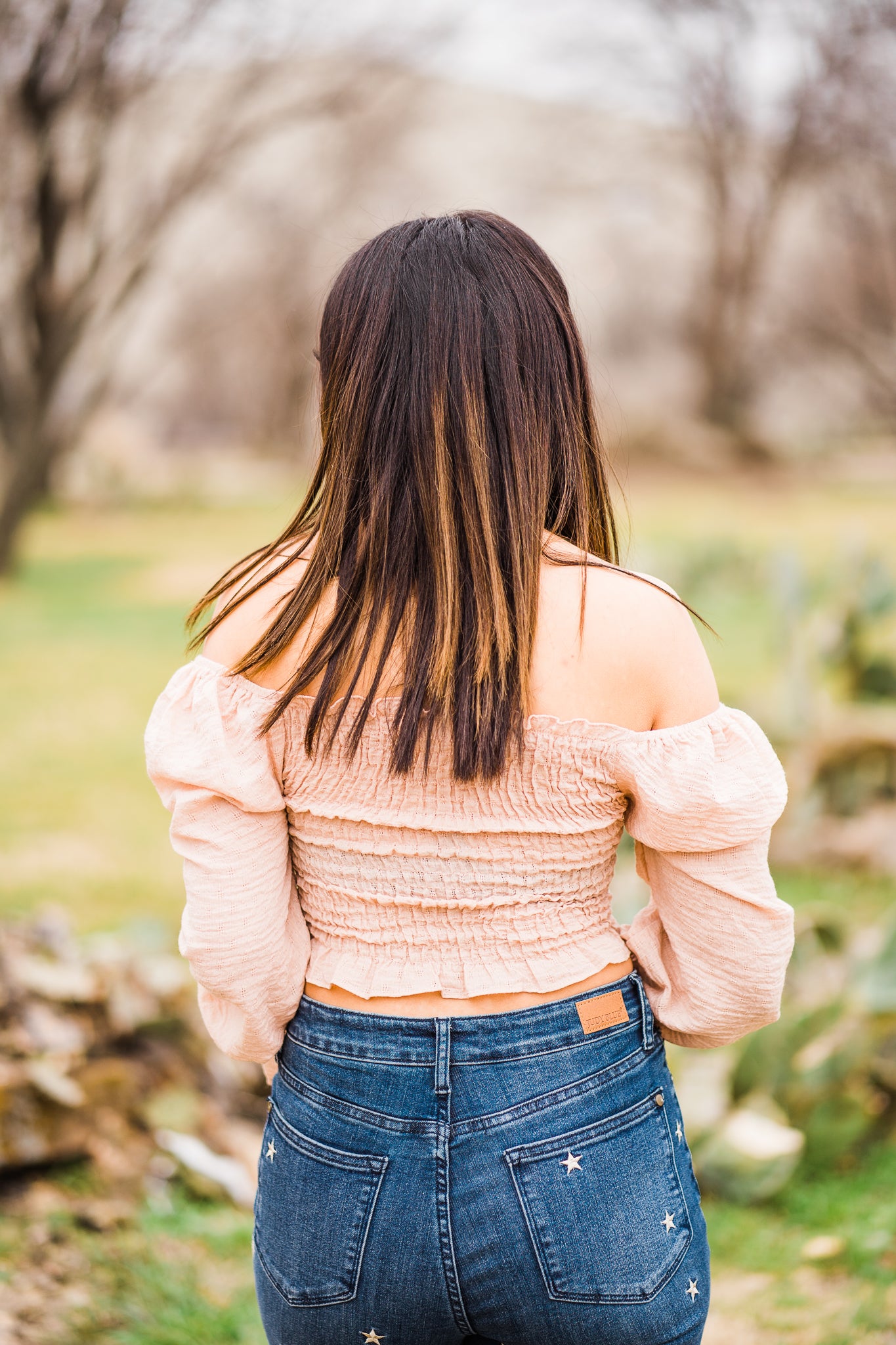 Dust Off My Shoulder Crop Top - Middle West Apparel
