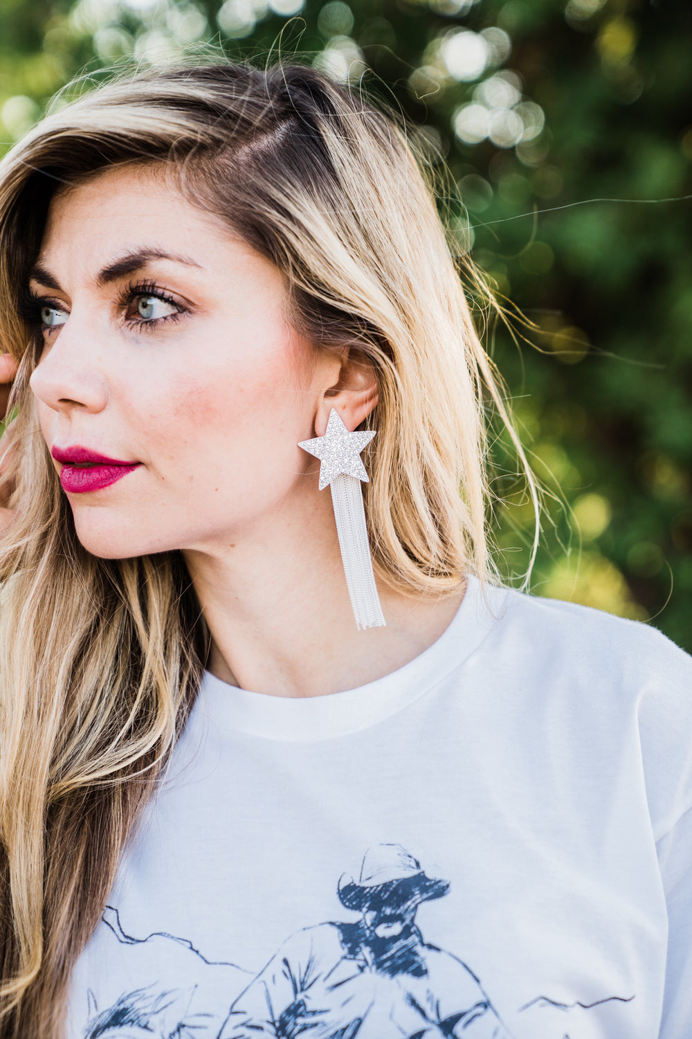 Shooting Star Fringe Earrings - Middle West Apparel