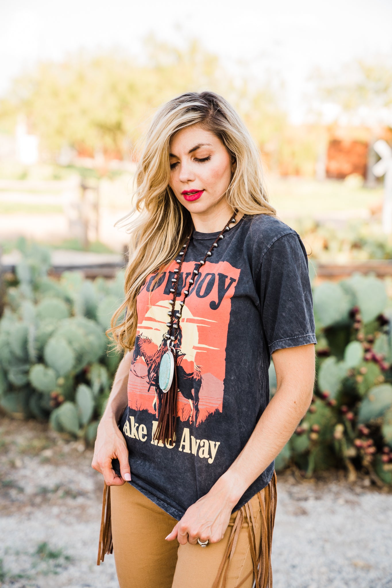 Cowboy Take Me Away T-shirt (Black) - Middle West Apparel