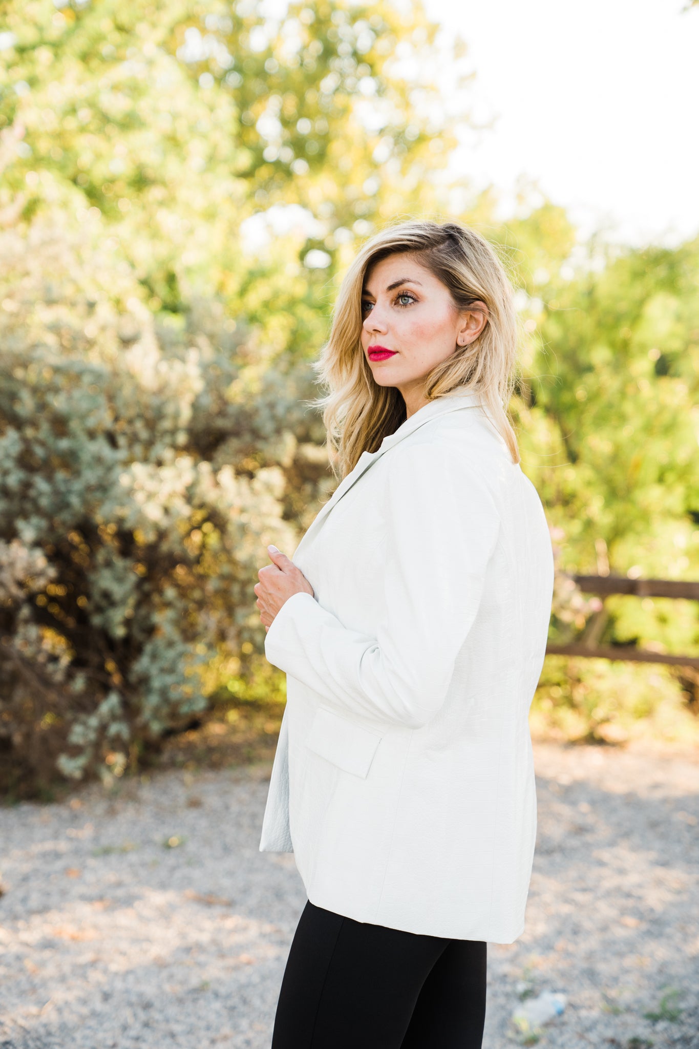 Store And Stare Leather Blazer Jacket - Middle West Apparel