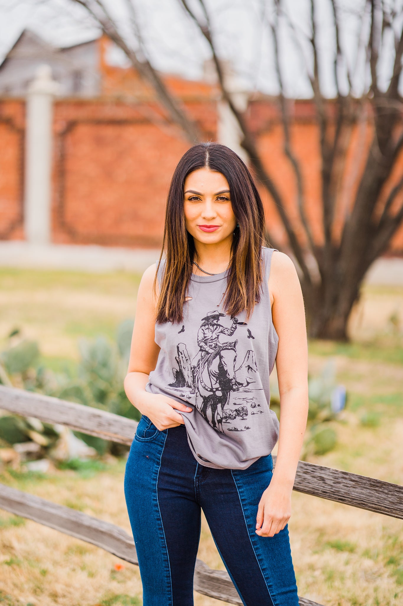 My Cowboy Days Tank - Middle West Apparel
