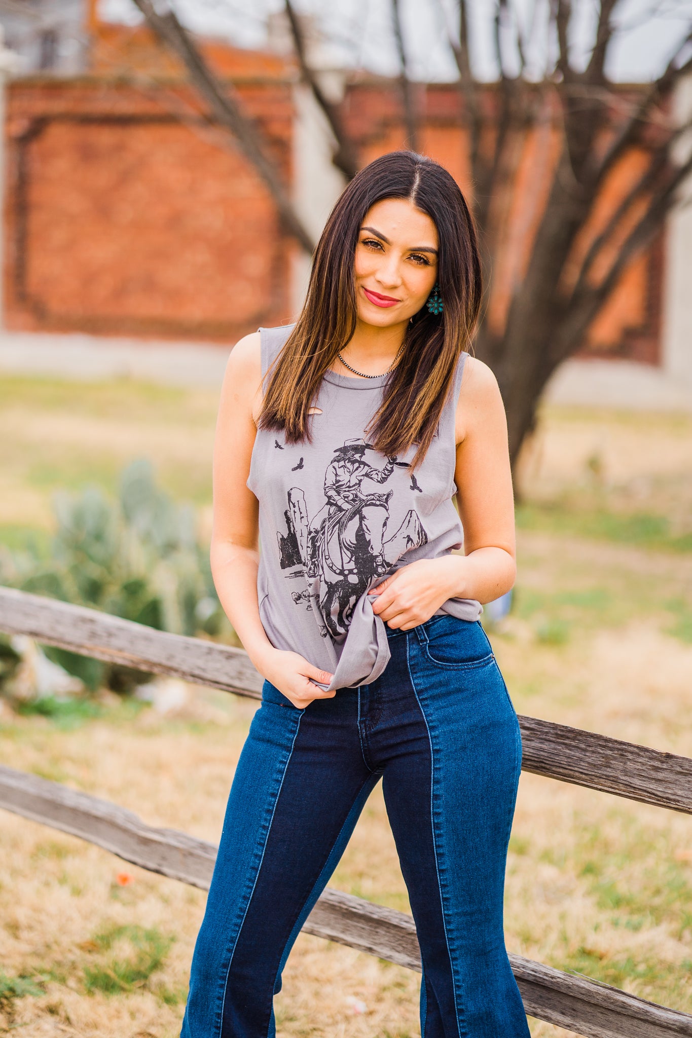 My Cowboy Days Tank - Middle West Apparel