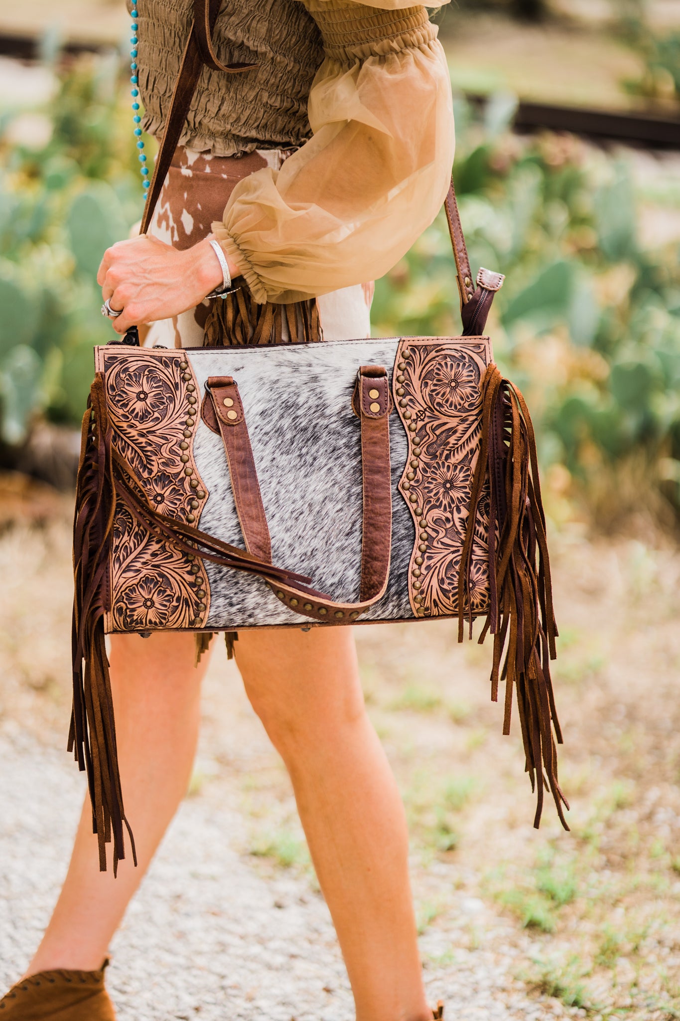 Gentle Voice Fringe Handbag - Middle West Apparel