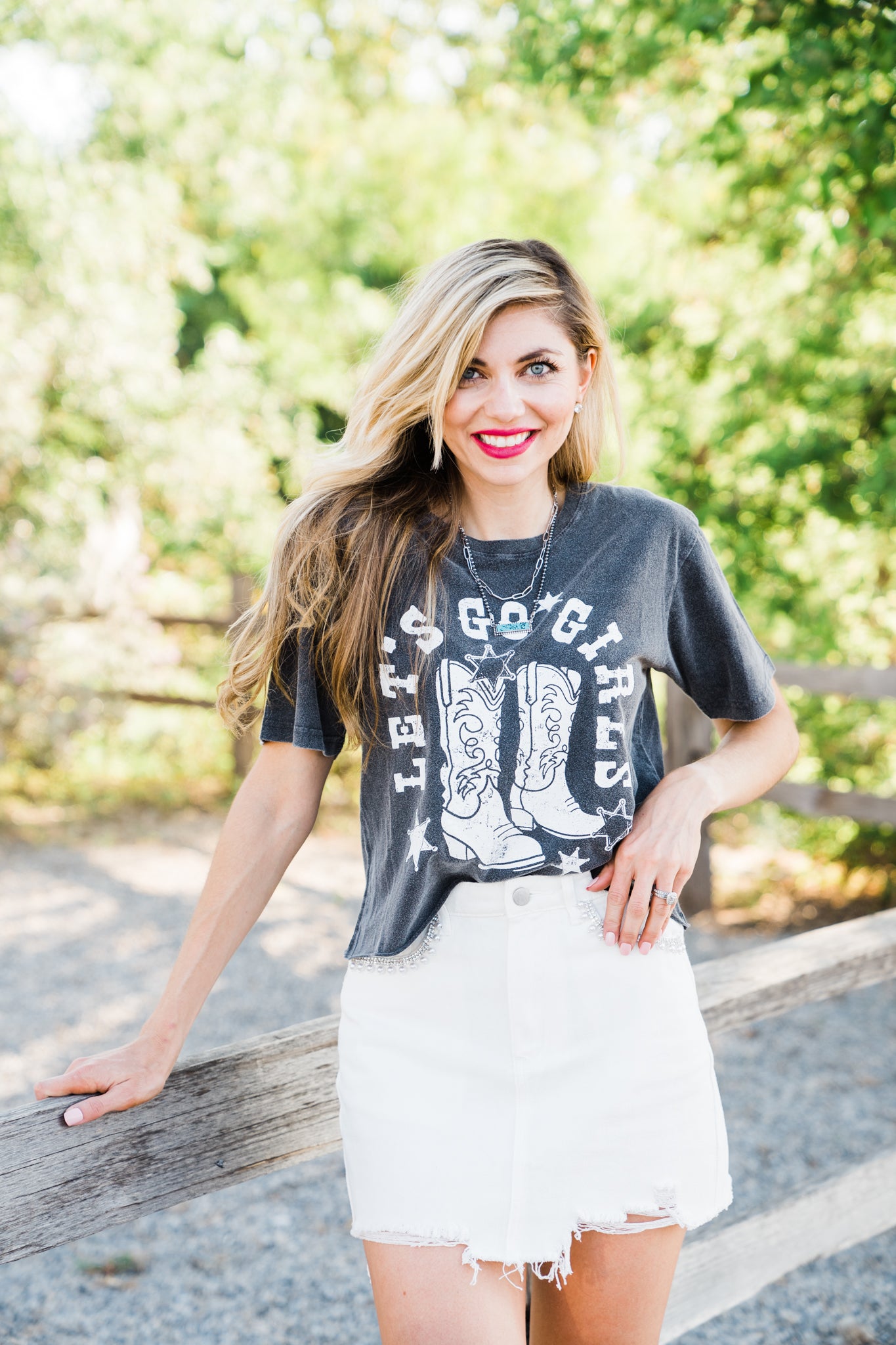 Flex Game Rhinestone Mini Skirt - Middle West Apparel