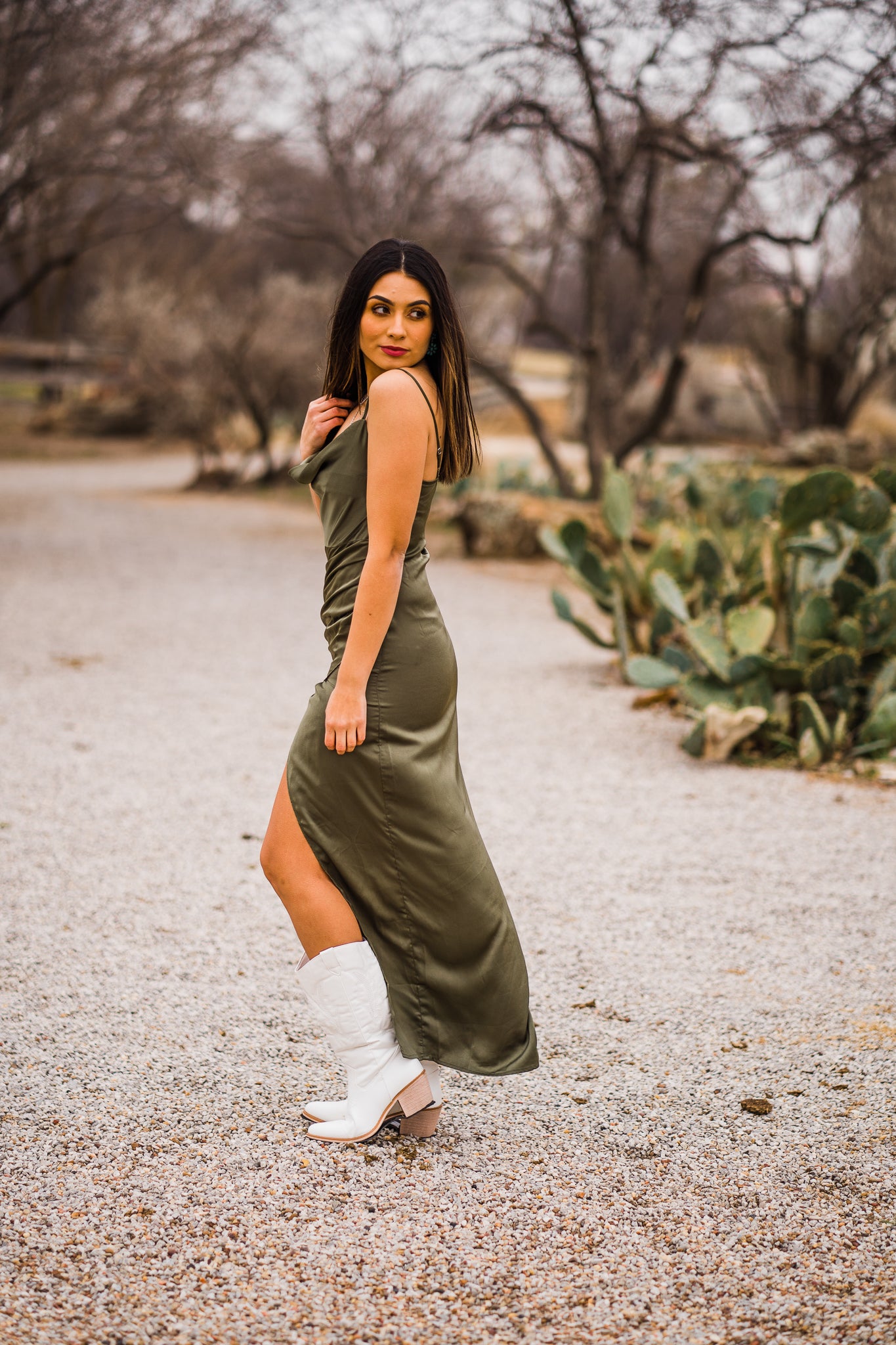 My Date Is Due Satin Dress - Middle West Apparel