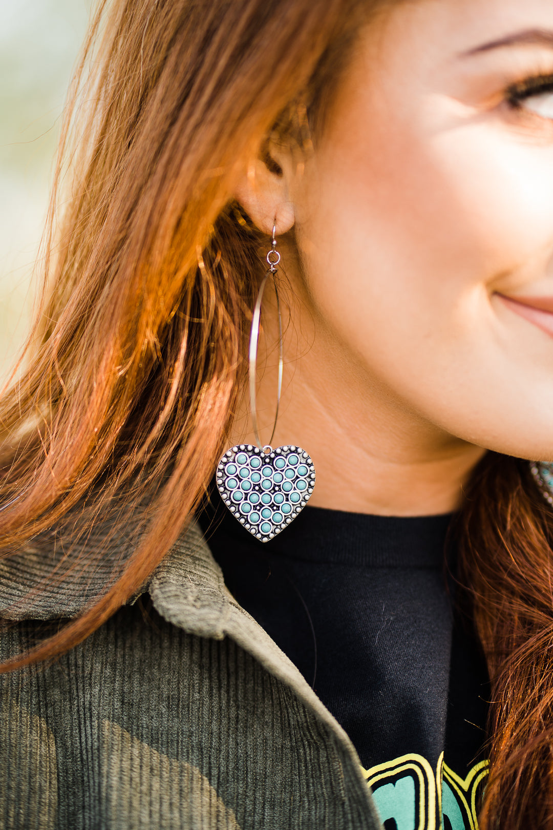 Wild Love Hoop Earrings - Middle West Apparel