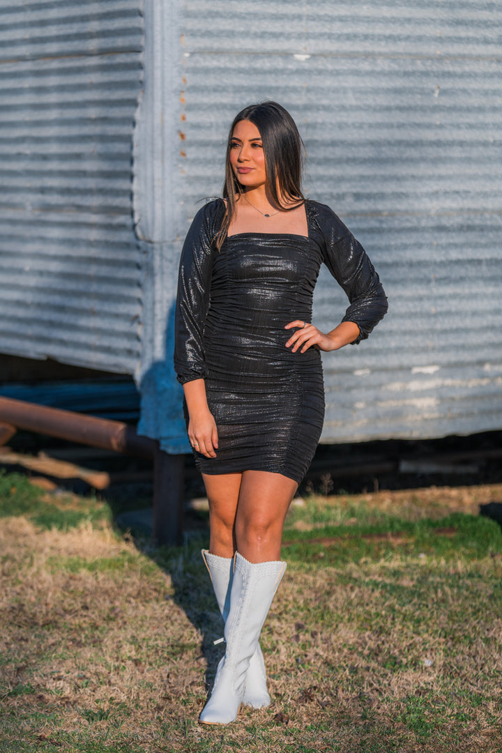 Time To Shine Mini Dress - Middle West Apparel