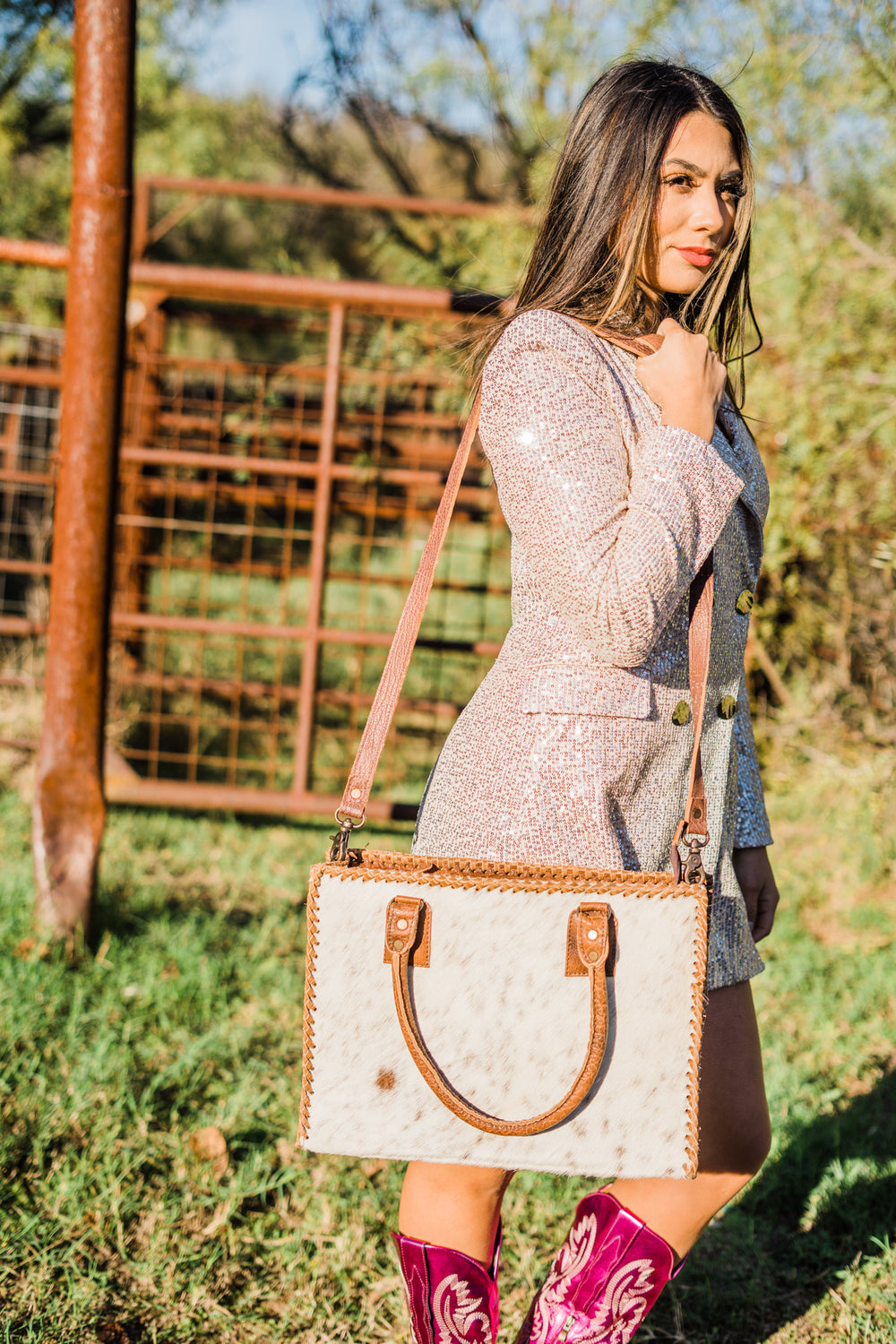 To The West And Back Leather Bag - Middle West Apparel