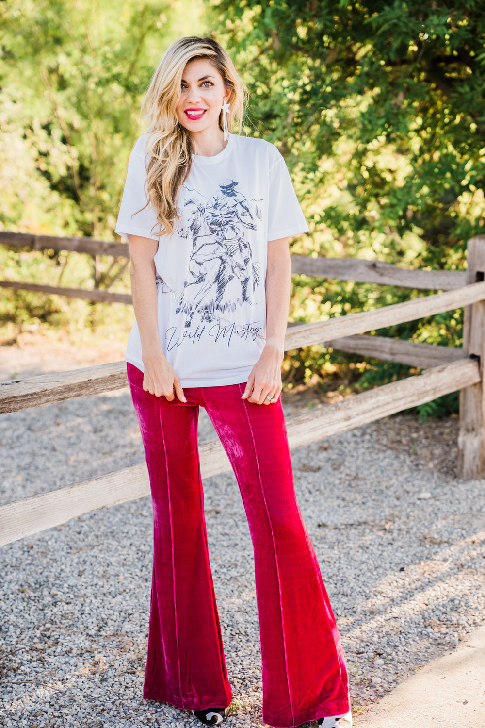 Rowdy Howdy Flare Pants - Middle West Apparel