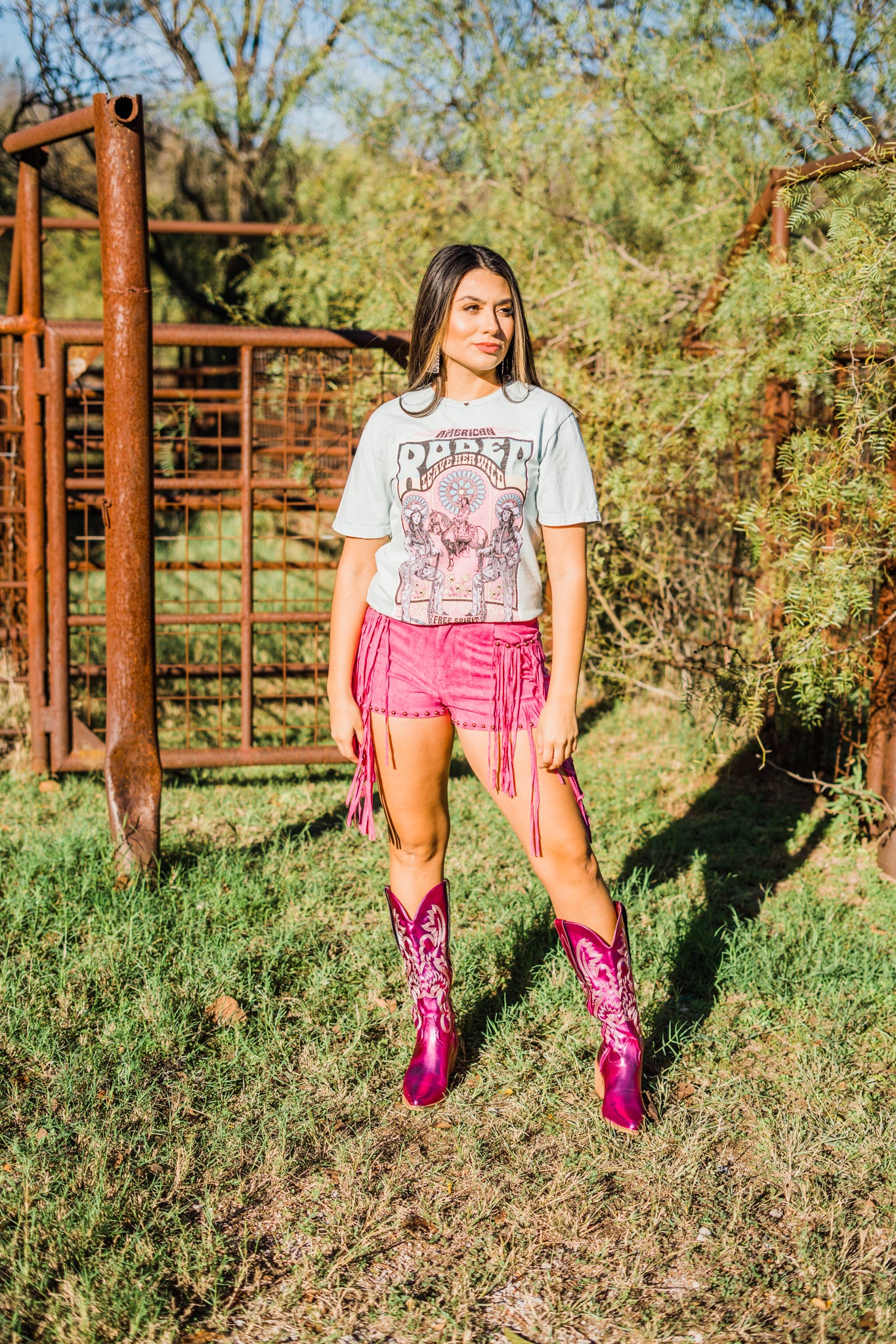Rodeo Leave Her Wild T-shirt - Middle West Apparel