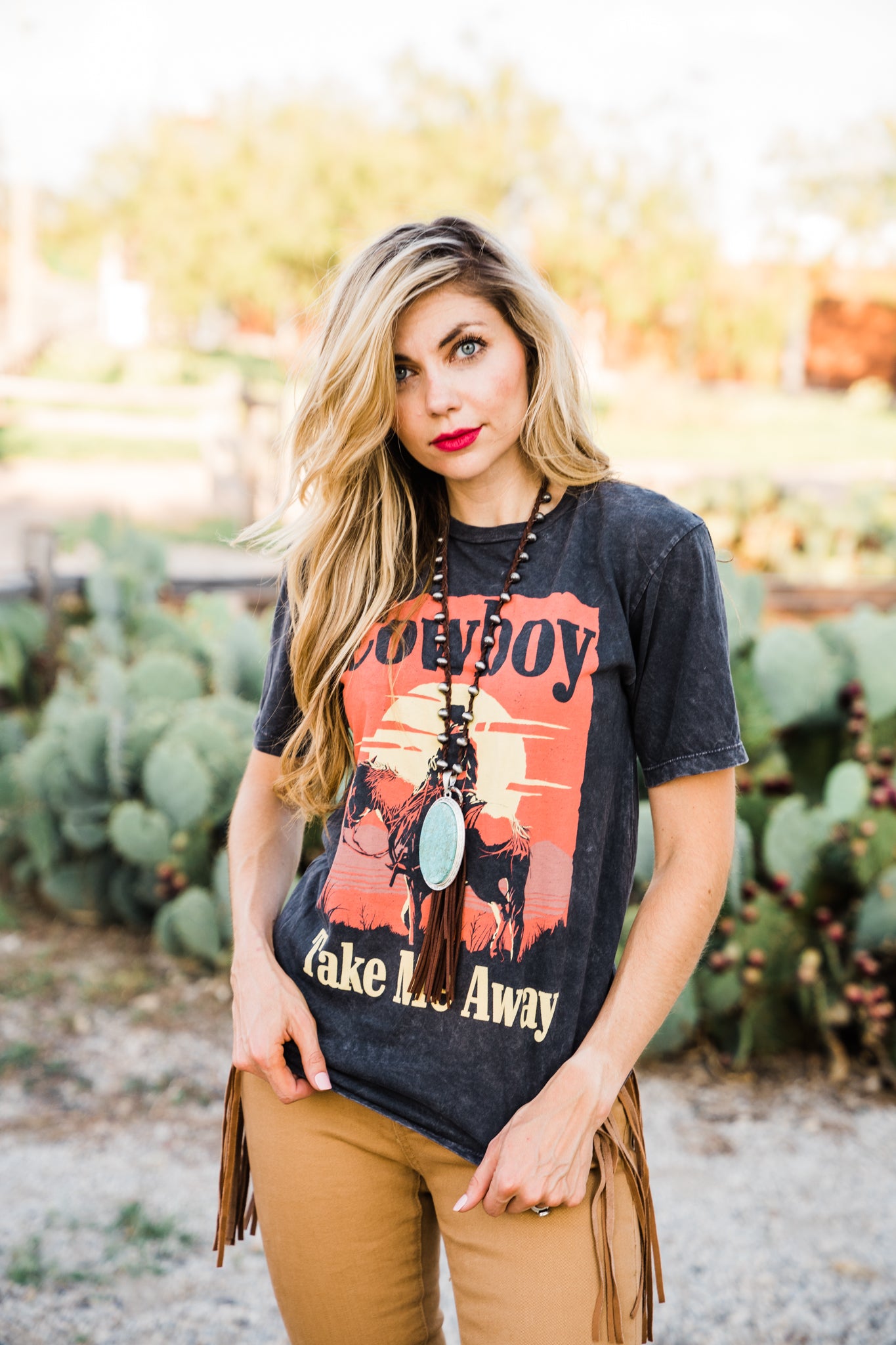 Cowboy Take Me Away T-shirt (Black) - Middle West Apparel