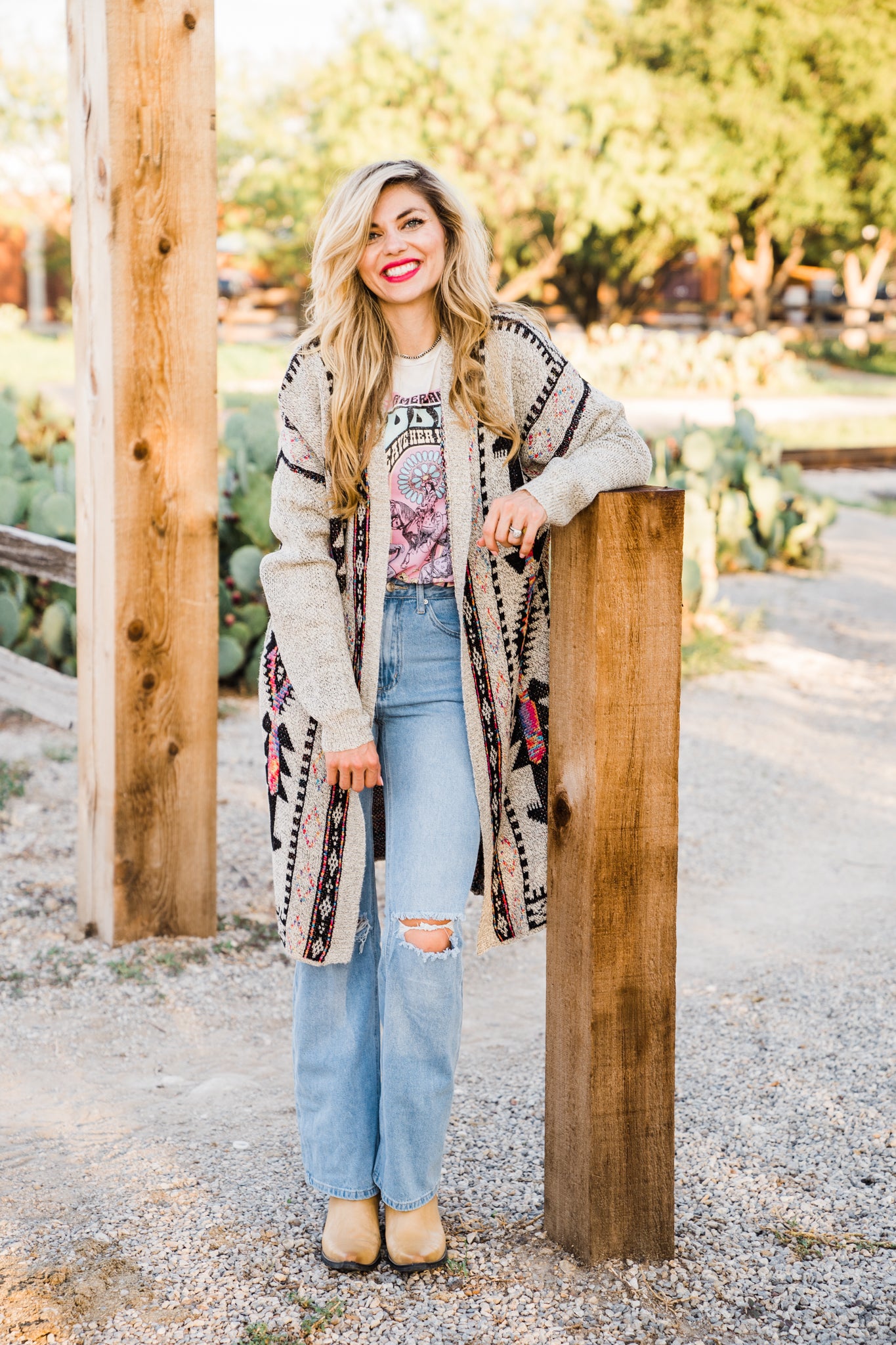True To Tribe Aztec Cardigan - Fashion clothing | Middle West Apparel