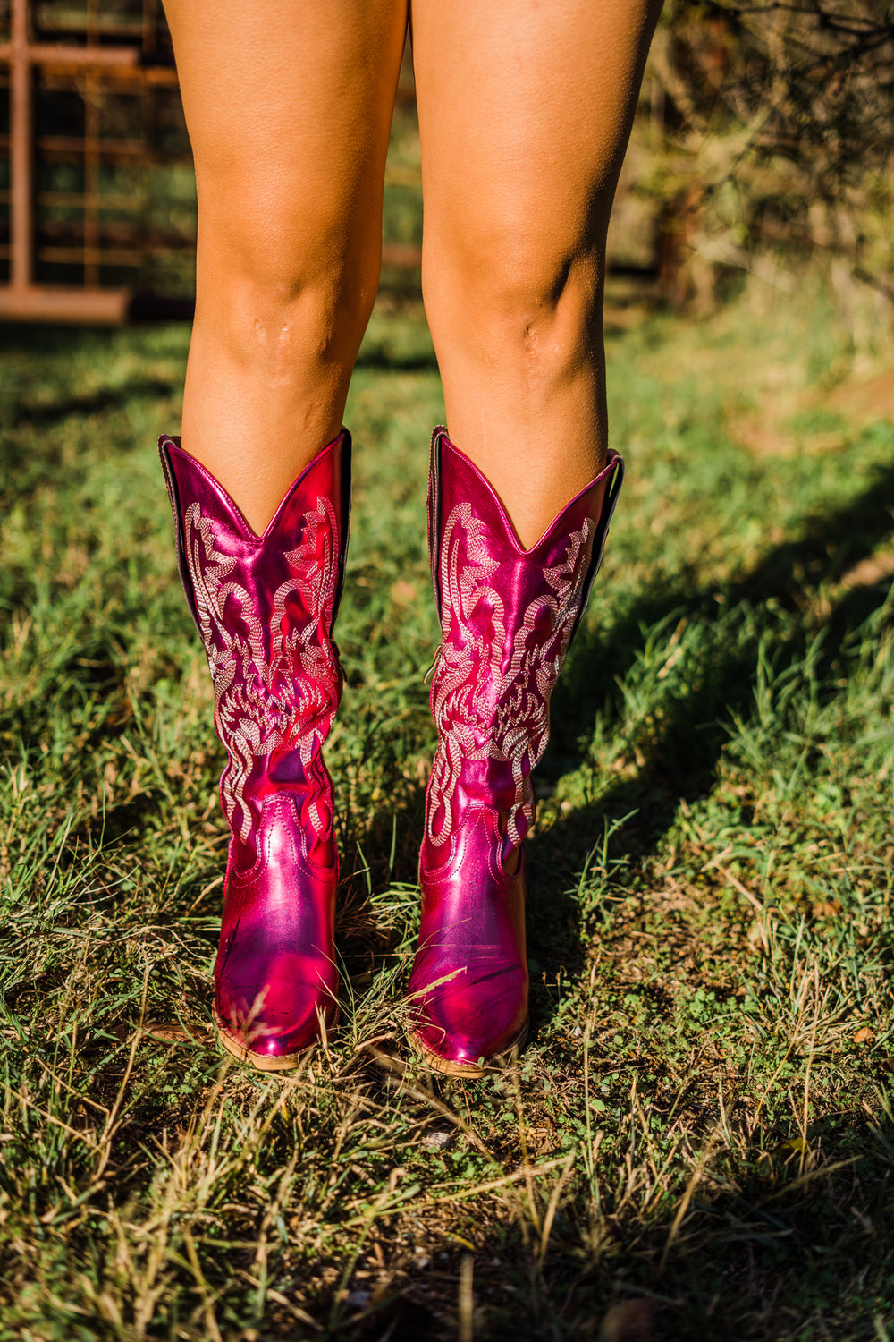 At The Rodeo Pink Boots - Middle West Apparel