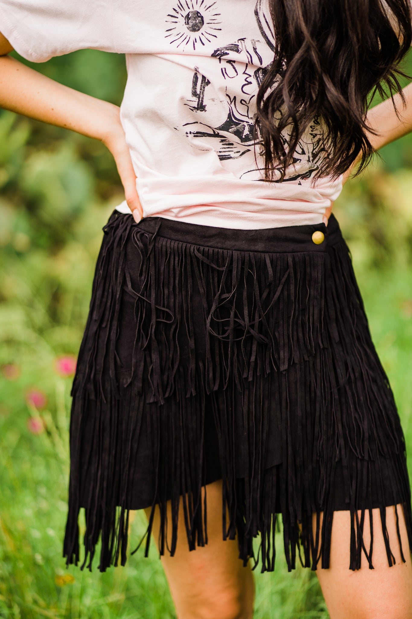 Smooth Dream Fringe Skirt - Fashion Clothing | Middle West Apparel