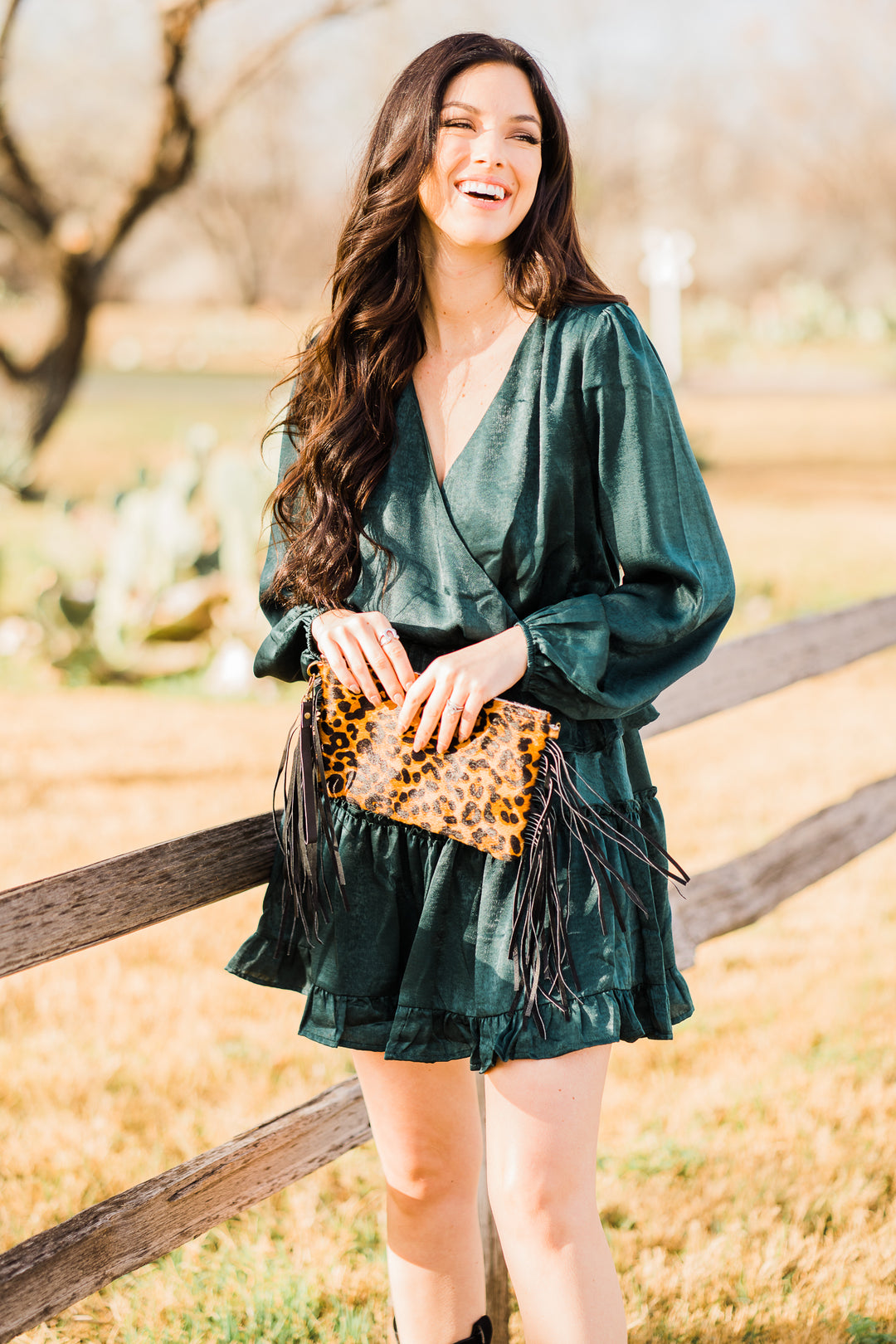 Around The Clock Green Dress - Middle West Apparel
