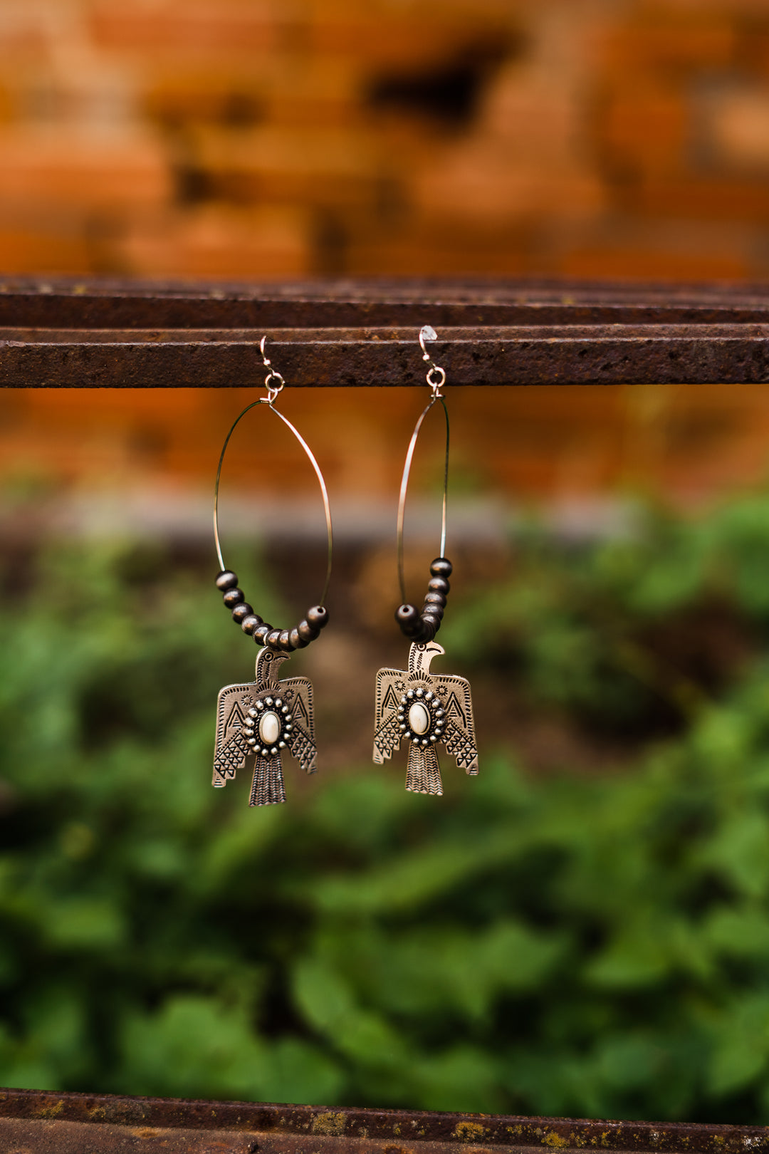 Thunderbird Hoop Earrings - Fashion Jewelry | Middle West Apparel