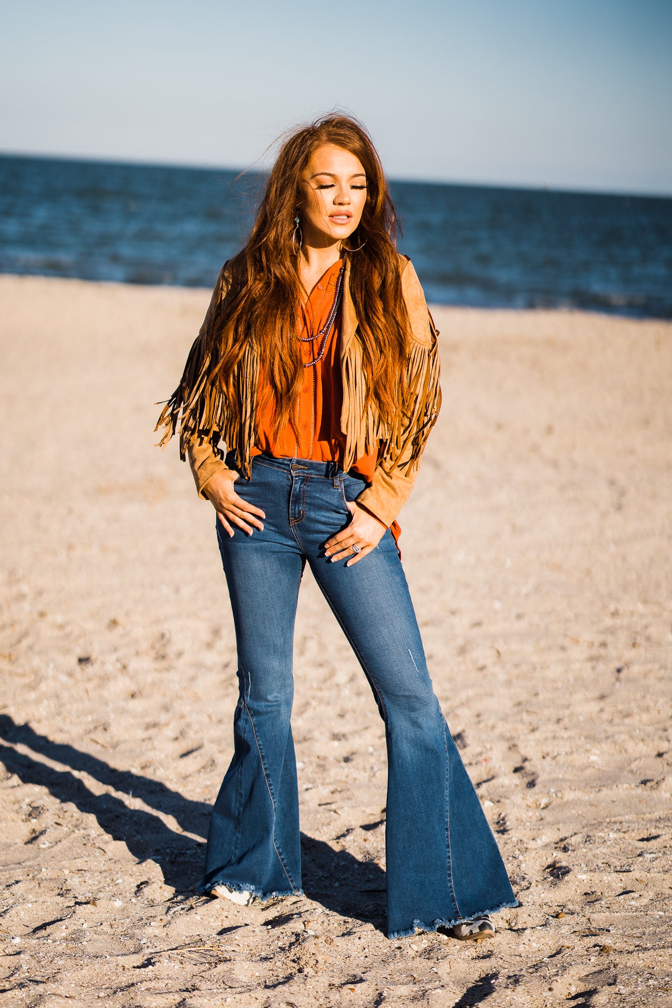 Fall Paradise Fringe Jacket - Middle West Apparel