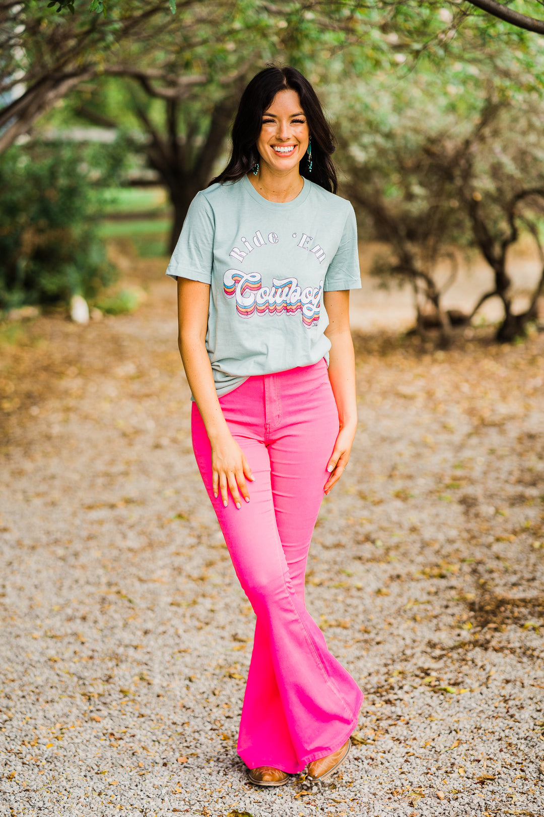 Gotta Go Cowgirl Flare Pants - Fashion Clothing | Middle West Apparel