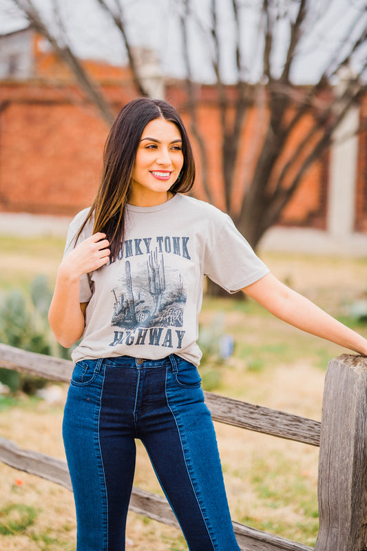 Honky Tonk Highway T-shirt - Fashion Clothing | Middle West Apparel