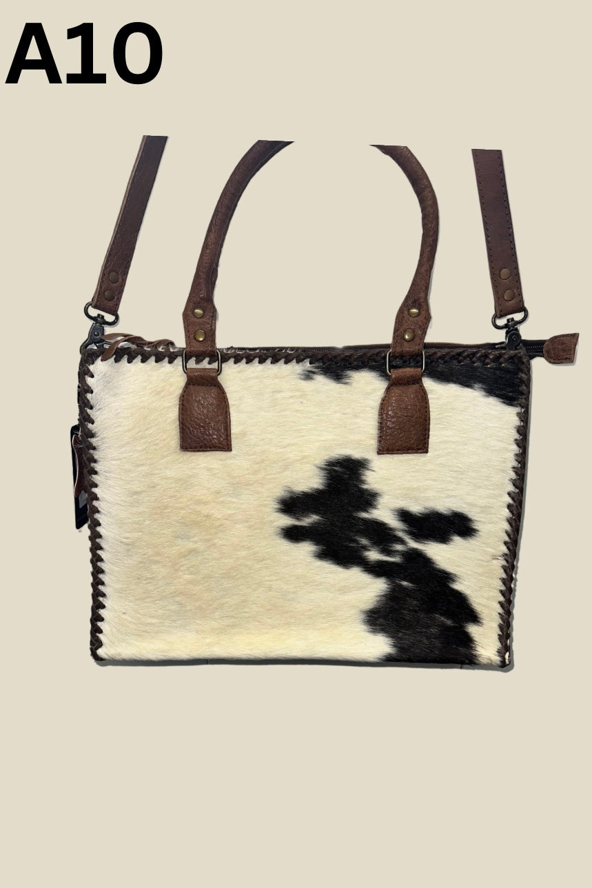 Sentimental Ways Cowhide Tote Bag - Middle West Apparel
