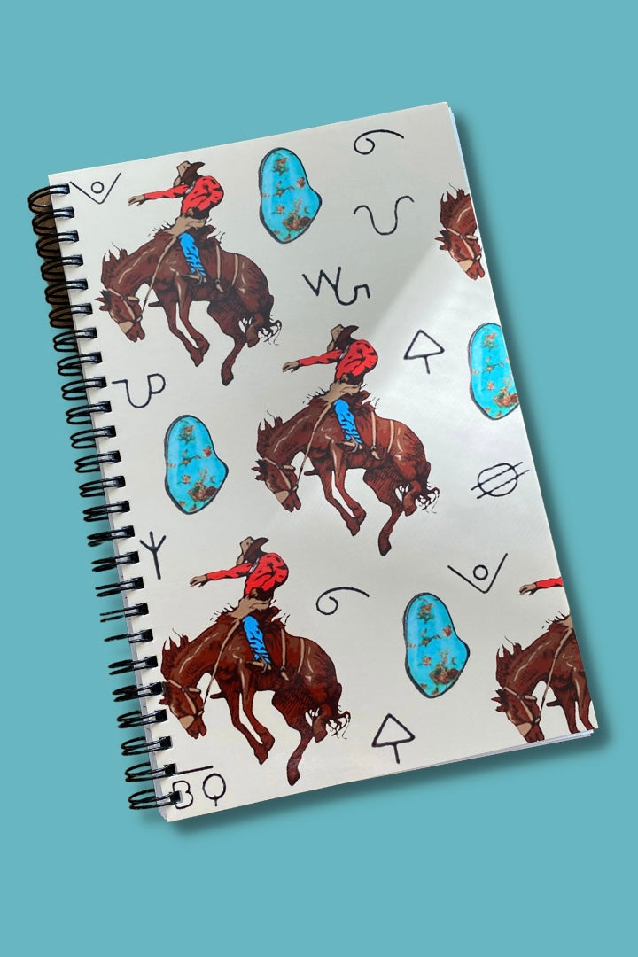 Bronc Turquoise Notebook - Middle West Apparel