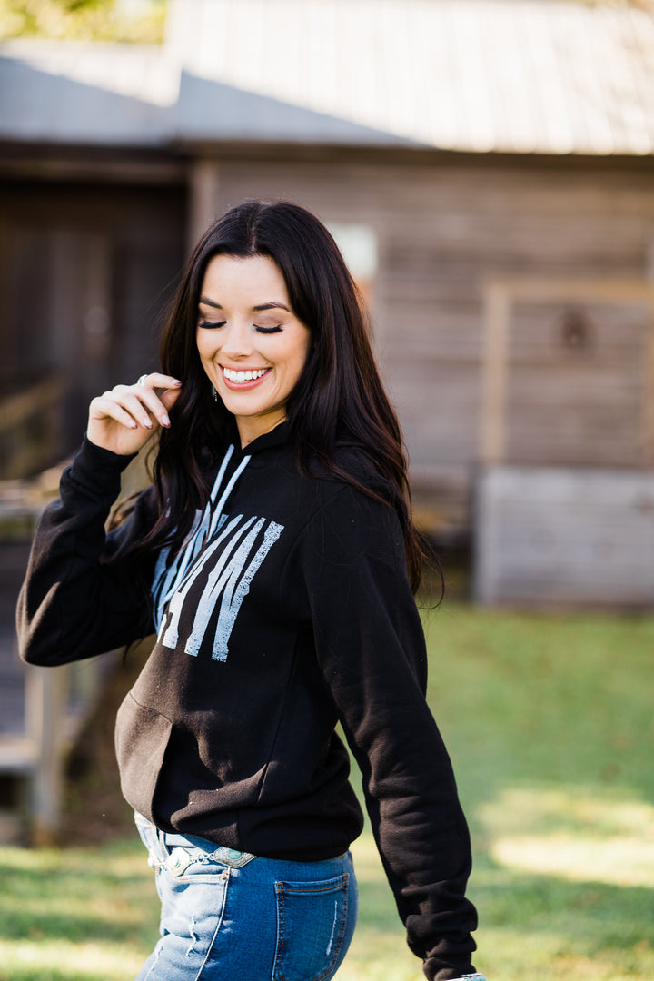 Outlaw Drawstring Hooded Sweatshirt - Middle West Apparel