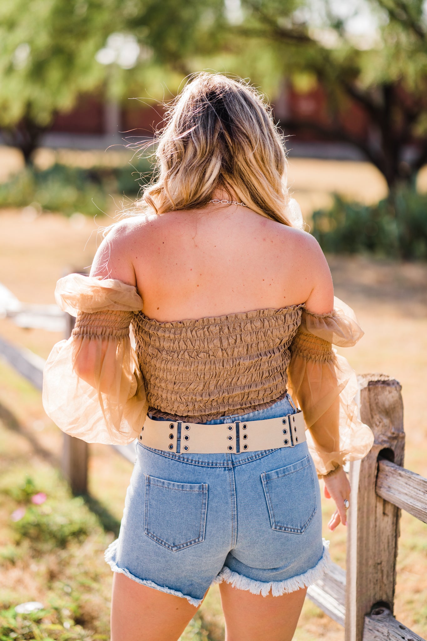 Clean Slate Chiffon Crop Top - Middle West Apparel
