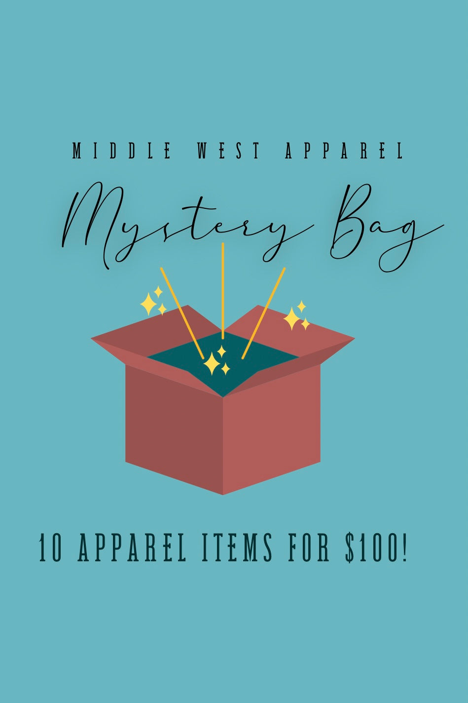 Mystery Bag (10 Apparel Items) - Middle West Apparel