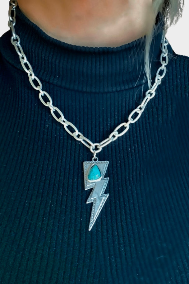 Bolt Stone Necklace - Jewelry For Sale | Middle West Apparel