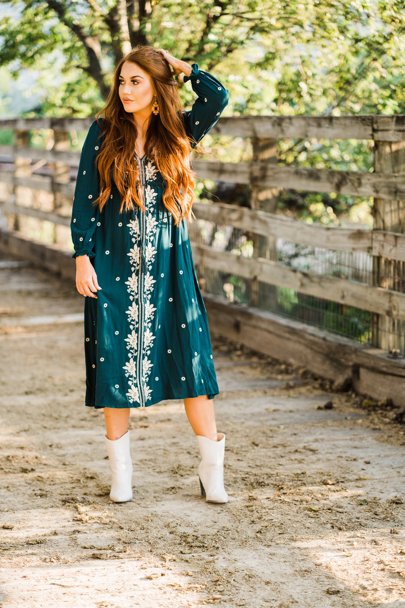 The Dazzle Midi Dress - Middle West Apparel